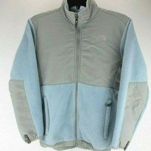 The North Face Denali Fleece Polartec Jacket Light Blue/Gray Youth Girls Size L